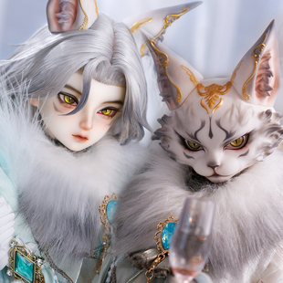 47cm全套玩偶 4分BJD男娃奥西里斯 缅因猫 瑰梦藏家 GEM贵族娃娃