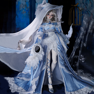 后花园 套装 4分BJD女娃衣 幽蓝之羽 GEM贵族娃娃衣 夜莺 莫奈