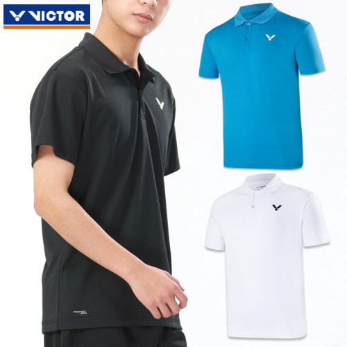 胜利羽毛球服速干透气polo衫