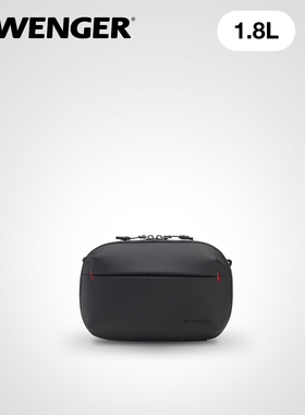 瑞士军刀WENGER威戈单肩斜挎包高级感防水数据线收纳包通勤休闲