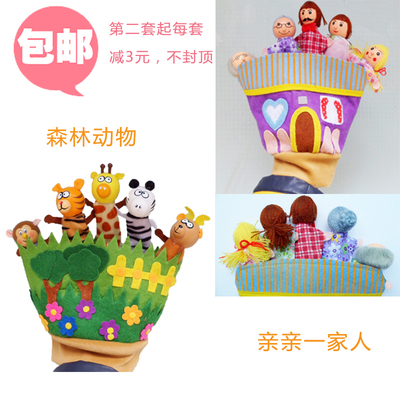 森林动物讲故事道具安抚玩偶