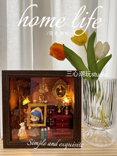 Molly的一天场景布置道具配件diy寻找茉莉丽莎艺术时间收纳展示盒