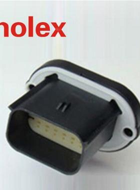 Molex正品477256010 47725-6010线对线12P间距3.50mm塑壳黑色插头