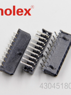 Molex正品线对板430451800/43045-1800黄铜镀锡3.0间距18PPCB针座