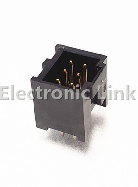 Molex原装901301110垂直2.54mm间距10路2排PCB针座3A线对板黑镀锡