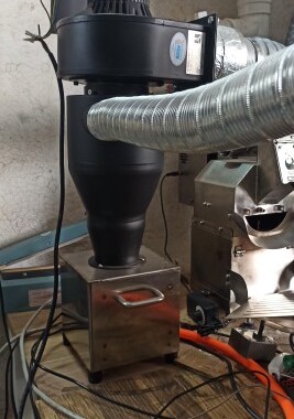 玄客小黑黑炮咖啡烘焙机专用银皮集成器45W50mm接口带抽屉耐高温