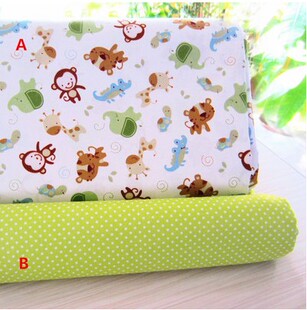 全棉婴儿床品布料儿童床单被套 纯棉斜纹布料 顽皮猴 促销 卡通新款