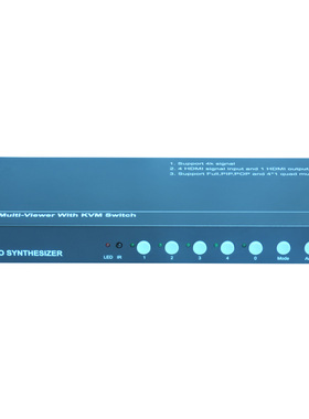 KVM 4K画面分屏器 鼠标穿越 键盘热键控制 超清分割器 TK-MT4000