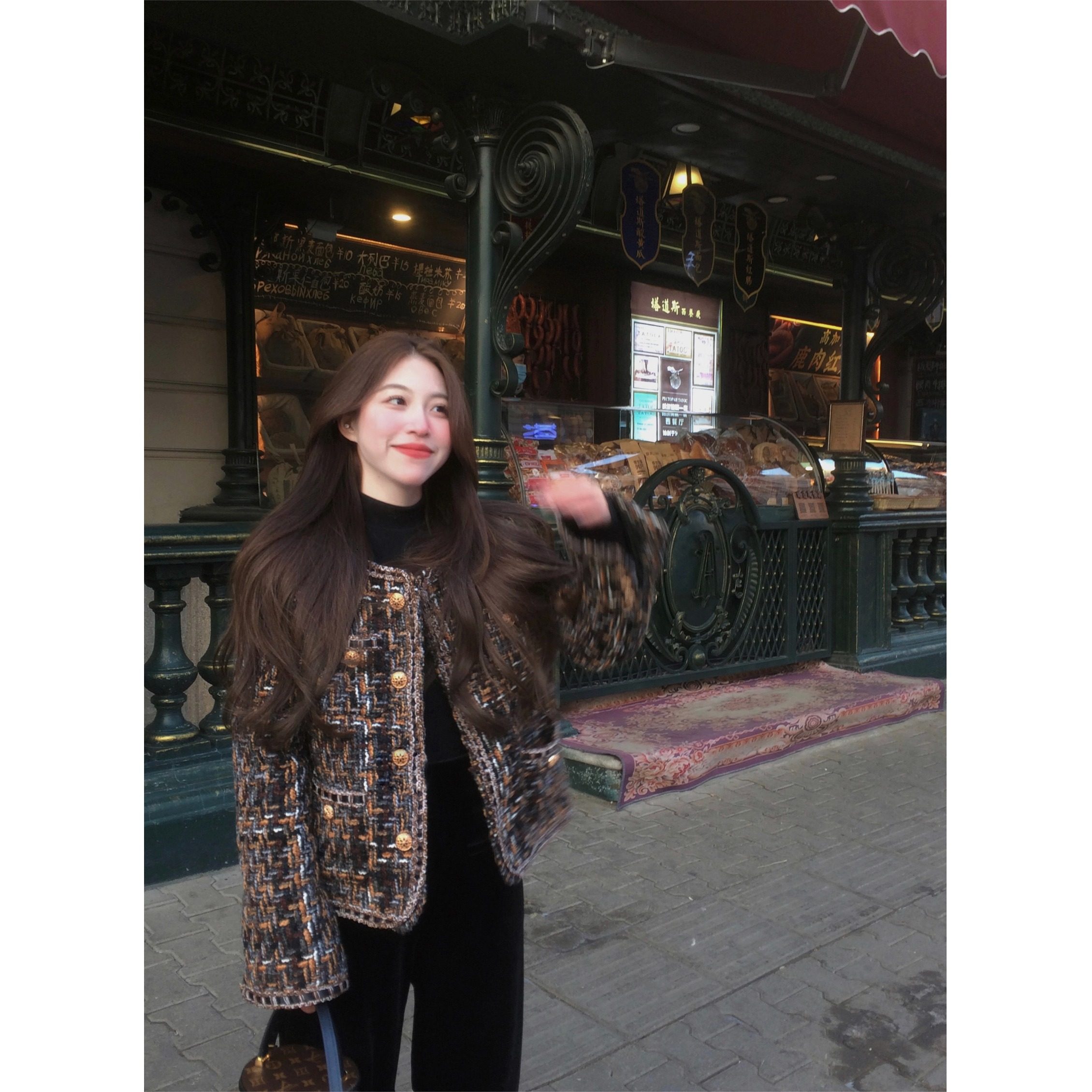 实拍实价气质混色编织小香名媛风圆领慵懒咖色粗花呢短款外套,女装/女士精品,短外套,淘宝优惠券,粉丝福利购,淘宝优惠卷