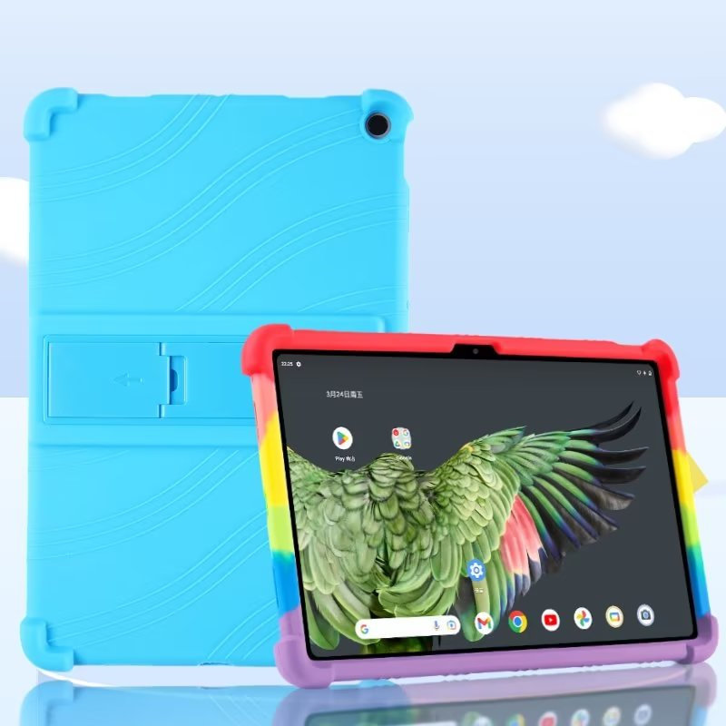 适用于Google谷歌Pixel Tablet 11英寸硅胶皮套2023平板电脑保护外壳防摔软胶保护套支架外壳加硬软壳