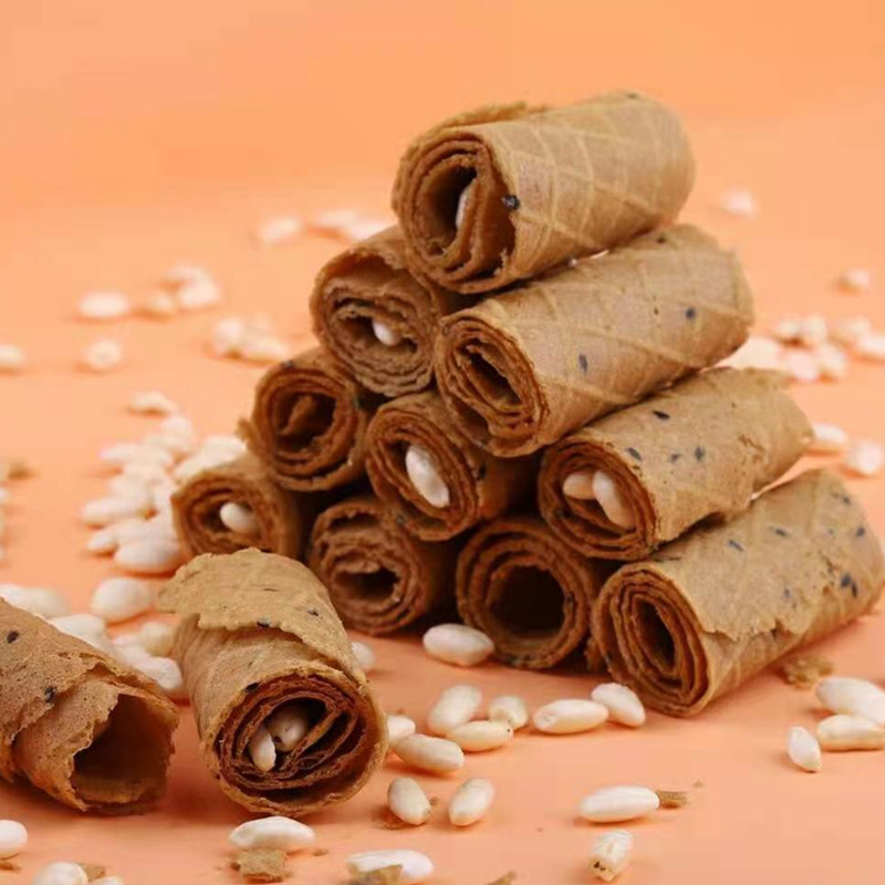 手工红糖鸡蛋卷老式传统零食小吃