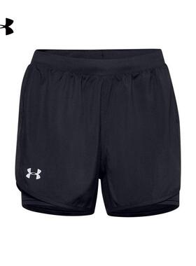 安德玛官方UA Fly By 2.0 女子跑步运动2合1短裤1356200