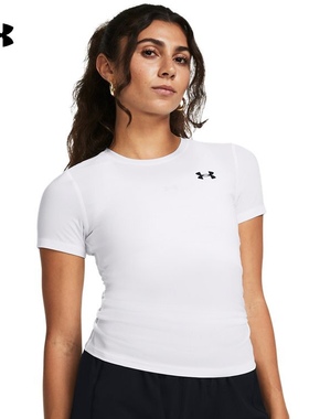安德玛官方UA HeatGear? OG女子弹性训练运动紧身短袖T恤1387562