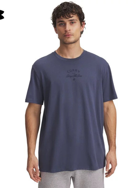 安德玛官方UA春夏库里CURRY男子高克重篮球运动短袖T恤1390405