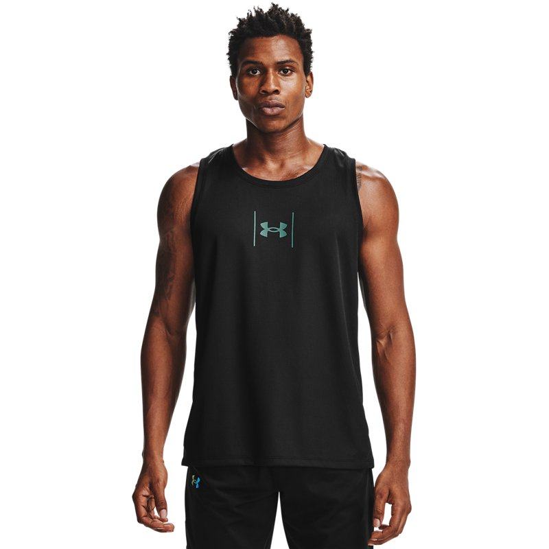 安德玛官方男子跑步运动背心