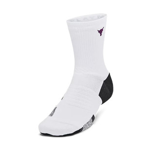 1376230 1双装 Project Rock强森男女情侣训练运动中筒袜