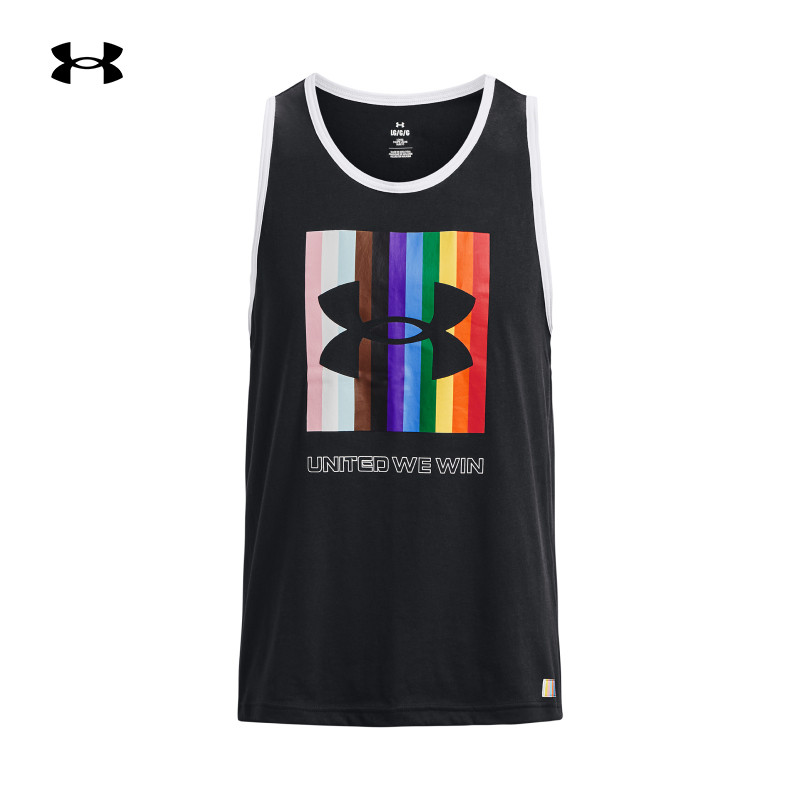 安德玛官方ua春夏pride男子训练运动背心1378900