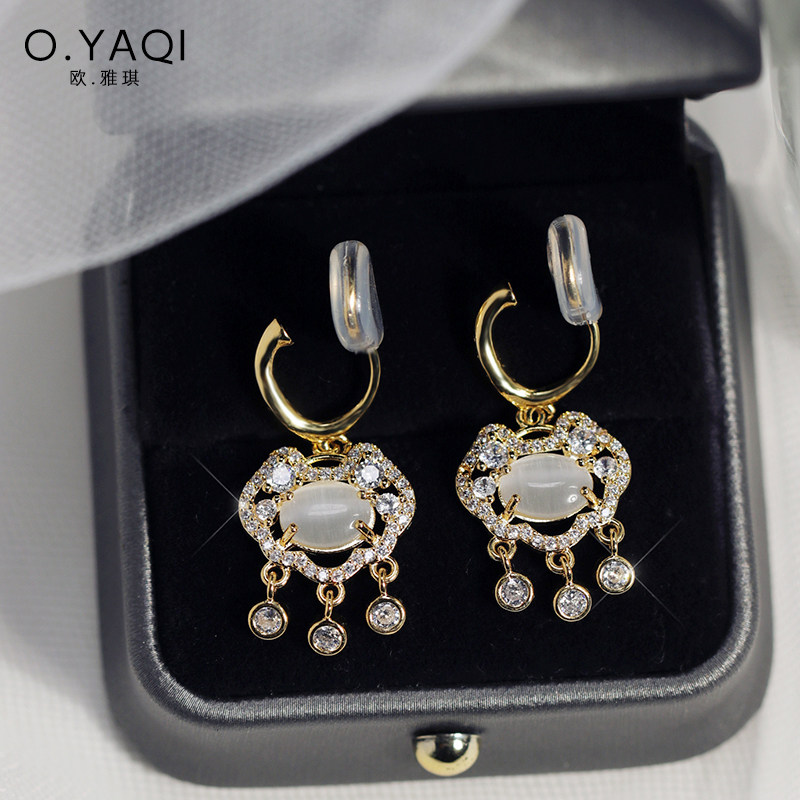 新中式如意锁无耳洞一体蚊香盘耳夹复古银耳钩耳环女国风气质耳饰,饰品/流行首饰/时尚饰品新,耳夹,淘宝优惠券,粉丝福利购,淘宝优惠卷