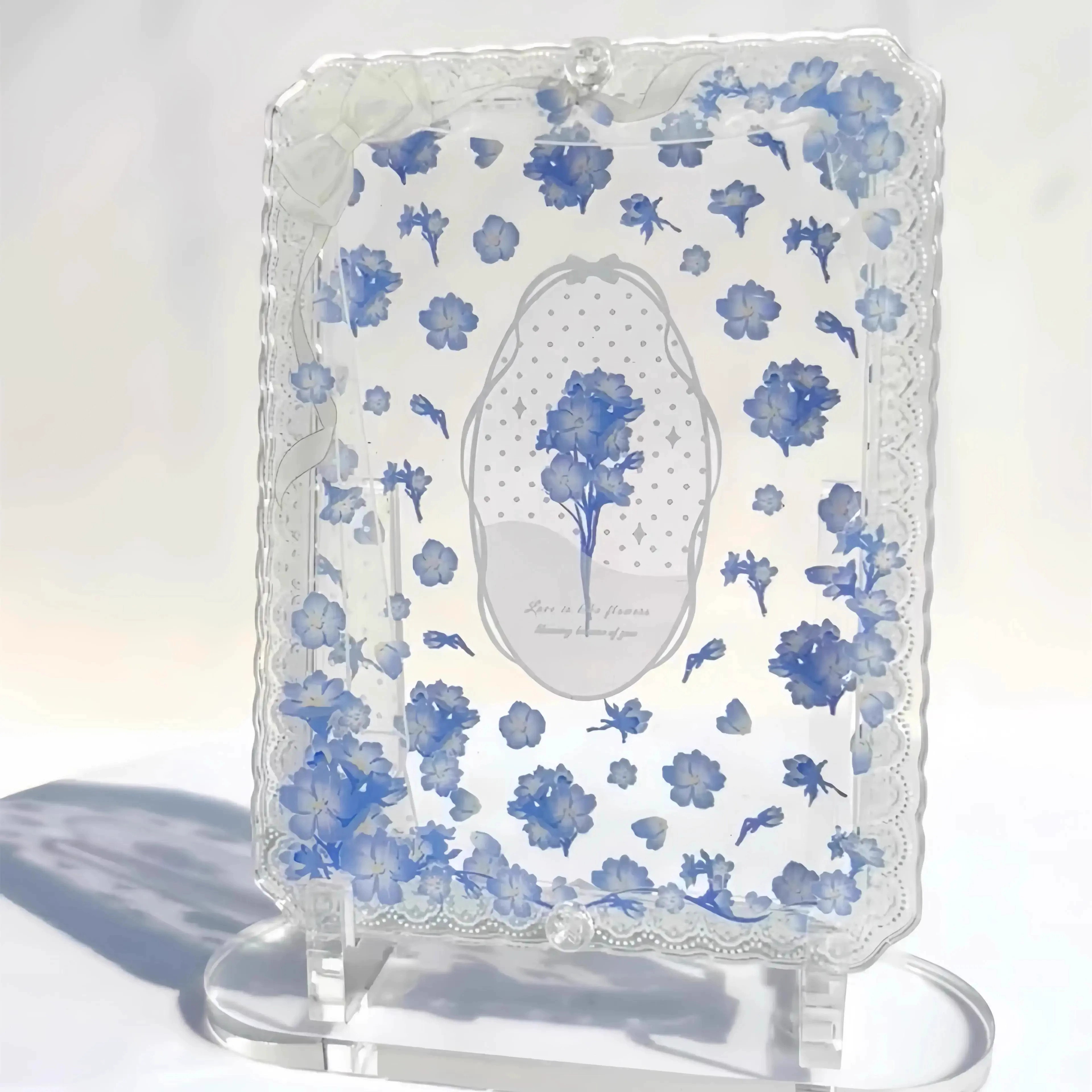 繁花予你亚克力高颜值透明谷美框