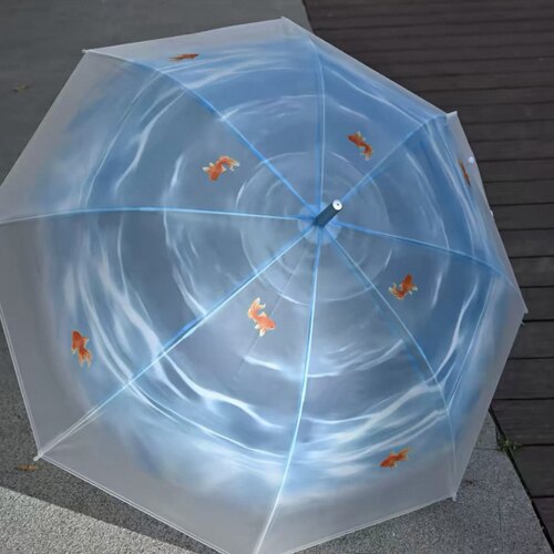 ins金鱼梦境雨伞加大加厚高颜值