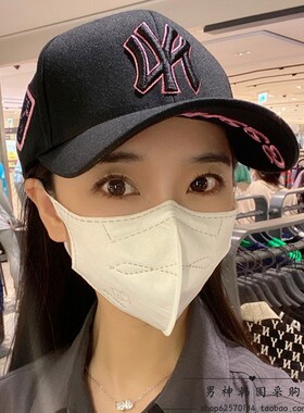 韩国MLB帽子洋基队NY字母棒球帽可调节硬顶刺绣遮阳大帽檐鸭舌帽
