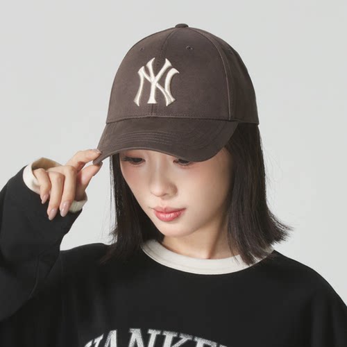 MLBNY刺绣显脸小防晒棒球帽显小