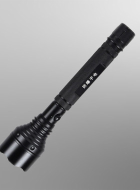 加长型CREE强光手电筒聚光防水可充电保安巡逻远射调光电筒户外