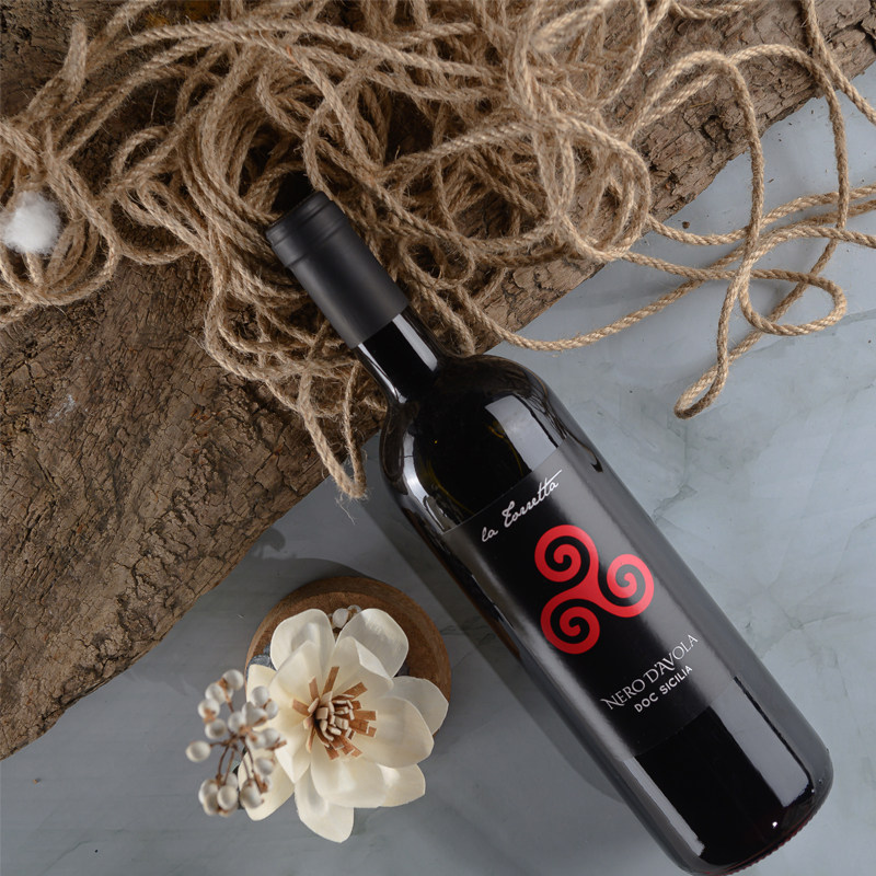进口红酒葡萄酒LA TORRETTA NERO D'AVOLA DOC干葡萄酒干红酒