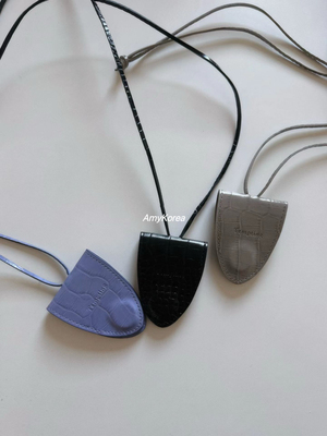 tempting Amy韩代 26早春 东大门 时尚印标 鳄鱼纹 眼镜托 墨镜夹