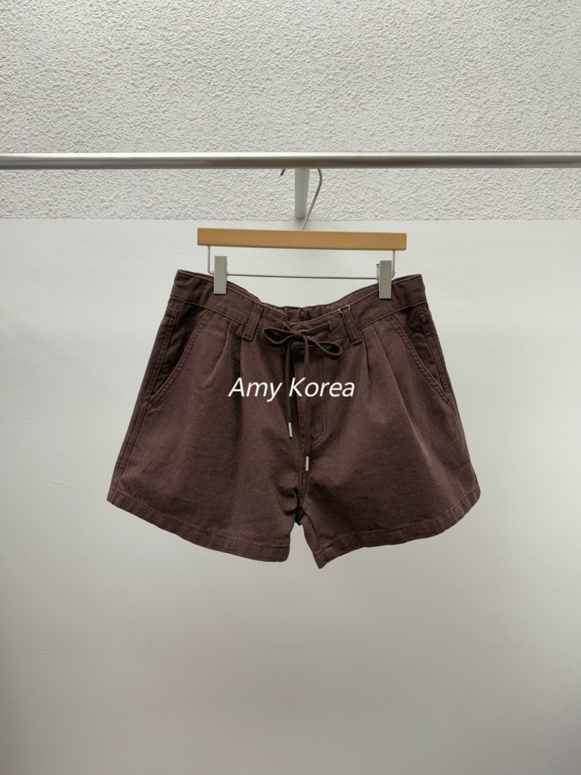 ROMANTICIZE Amy韩代 25fw 东大门 纯色 系带短裤洋气显瘦