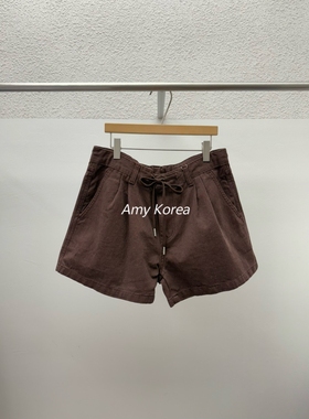 ROMANTICIZE Amy韩代 25fw 东大门 纯色 系带短裤洋气显瘦