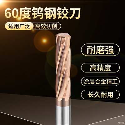 非标钨钢涂层螺旋铰刀H7