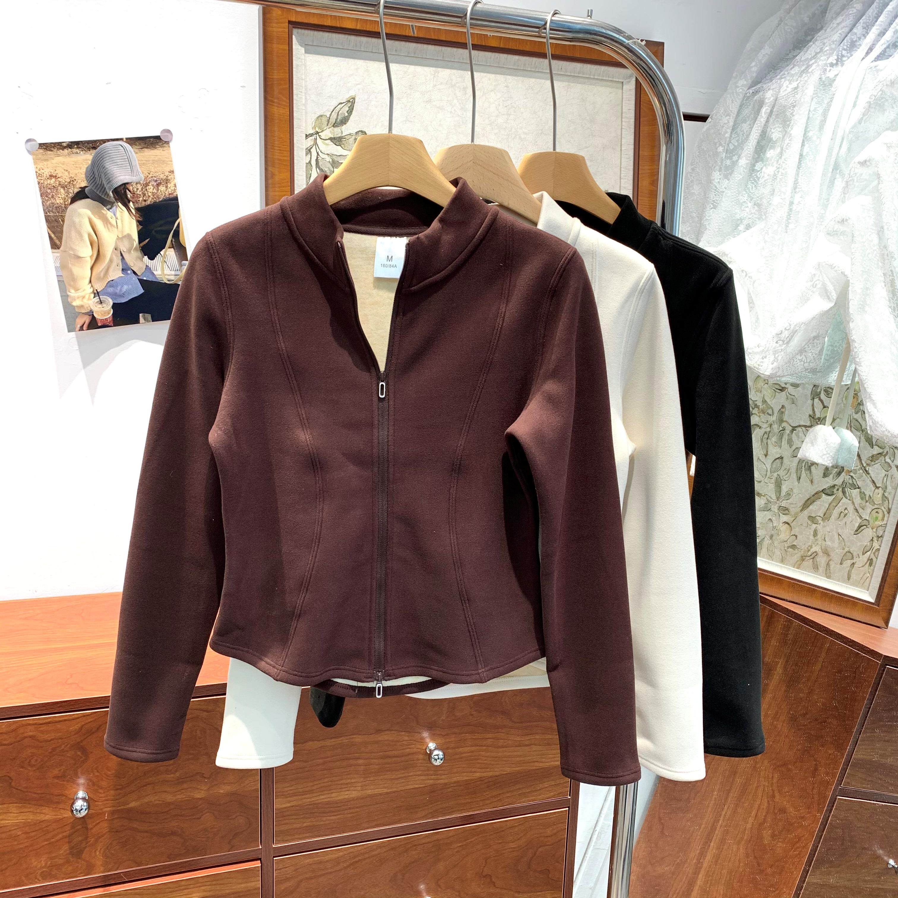 2025年冬季新款保暖锁温显瘦修身轻便内搭单穿立领小外套