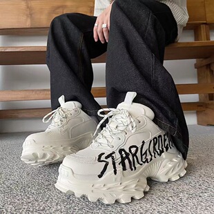 2026新款春秋冬季小白鞋男鞋增高休闲百搭运动松糕板鞋厚底潮鞋子