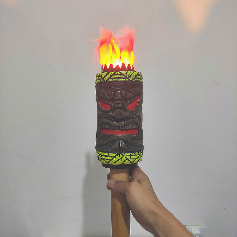 电子火充电火把仿真火把酒吧入口鬼屋装饰灯复古舞台表演道具