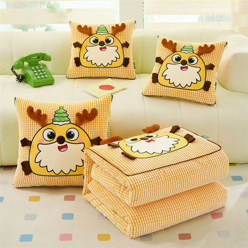新款卡通抱枕被子两用二合一