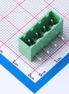 DB2ERC-5.0-4P-GN 插拔式接线端子 5mm 排数:1 每排P数:4 绿色 弯