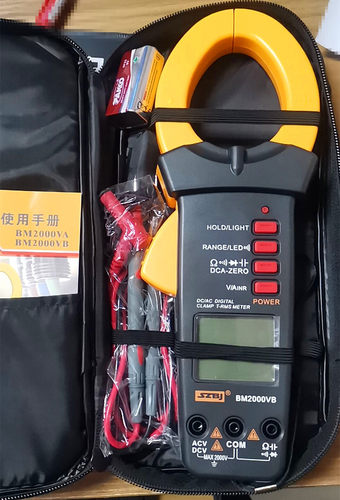 新款滨江BM2000VB数字钳形万用表交直流2000A大电压钳型电流表