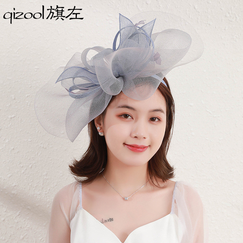 发箍网纱优雅蝴蝶结百搭