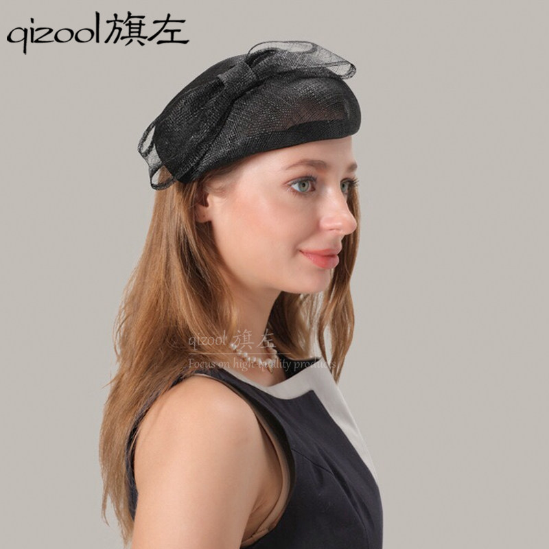 英国礼帽菲律宾麻纱名媛女