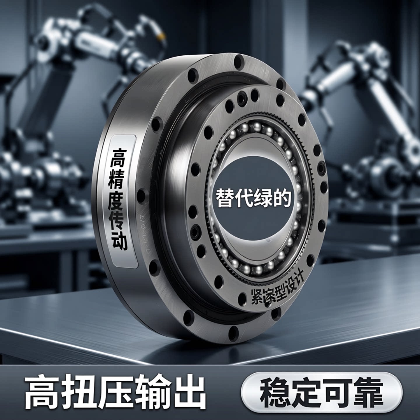 来福谐波减速机精密伺服电机器人关节减速器小型 替代绿的变速器