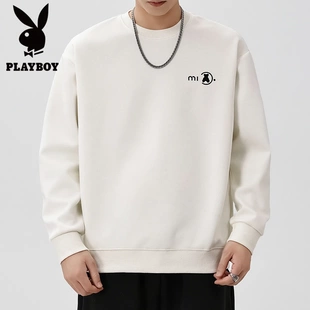 PLAYBOY/花花公子2025男生秋季卫衣无帽小熊长袖宽松潮流百搭上衣