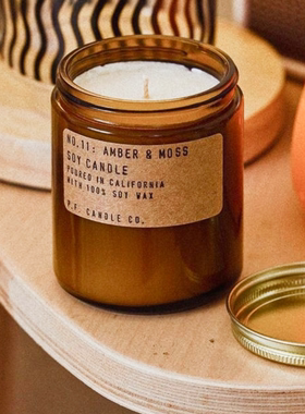 pfcandle co香薰蜡烛进口pf木质琥珀苔藓卧室生日礼物马嘉祺复古