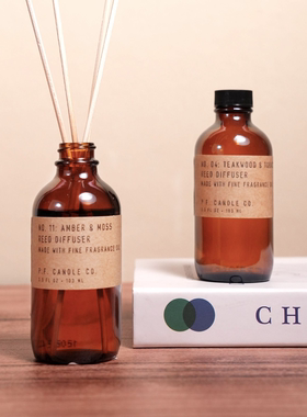 pfcandle co无火香薰pf藤条扩香氛进口精油持久室内高级琥珀苔藓
