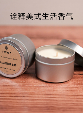 美国tin wicks香薰蜡烛铝罐旅行装twcc薰衣草咖啡持久tinwicks