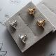 包邮 NANA同款 e013 三件 半立体土星耳钉 e012