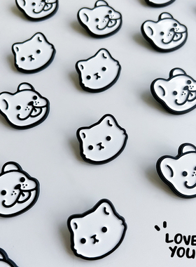 Sonia原创设计LOVE YOU2周年金属徽章帆布包T恤配饰简约情侣款