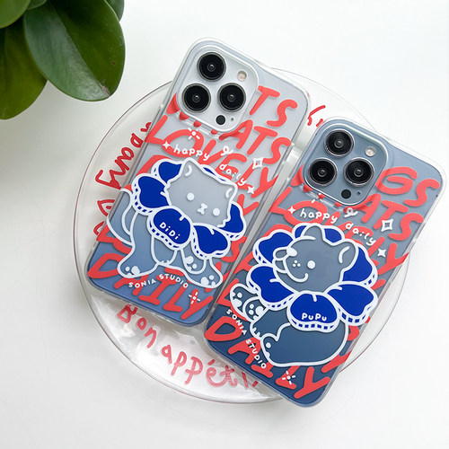 磨砂情侣款苹果可爱iPhone14Pro