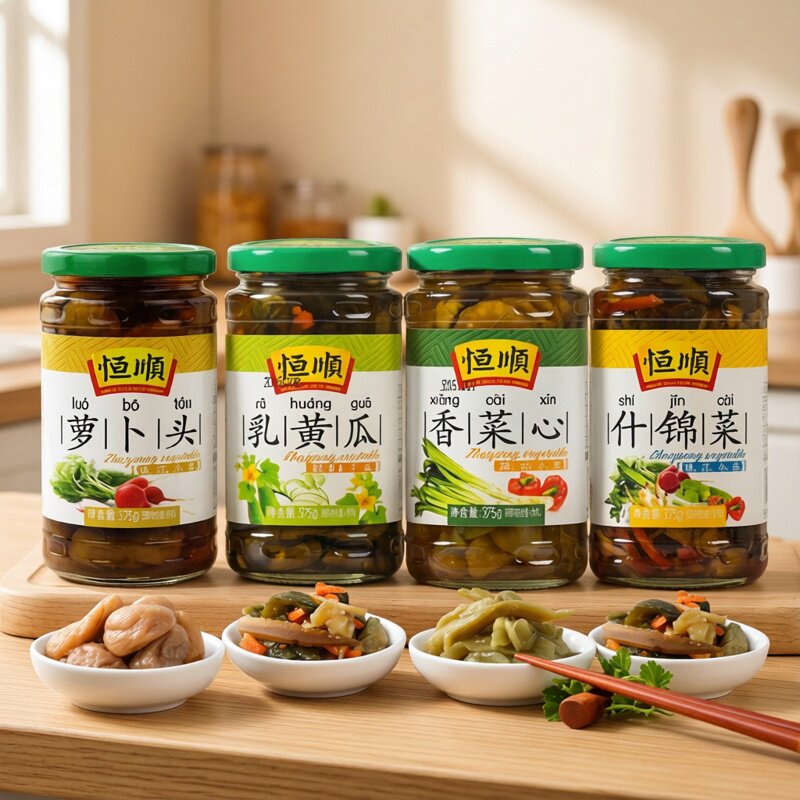 包邮镇江特产恒顺酱菜375克*4瓶图片