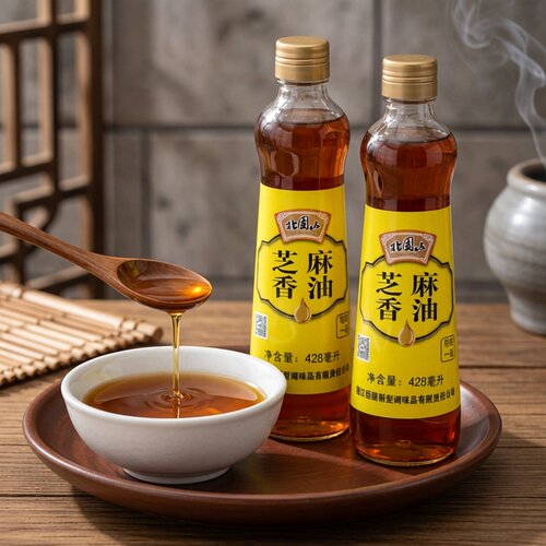 恒顺北固山428ml 纯正一级纯芝麻油芝麻油火锅凉菜拌菜油碟